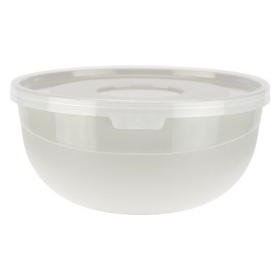 Miseczka 0,7 l z pokrywką szary beż