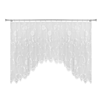 Firana żakardowa POSŁONEK2, 300 x 150 cm, kolor biały