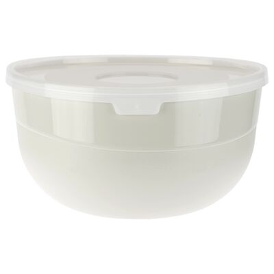 Miseczka 1,2 l z pokrywką szary beż