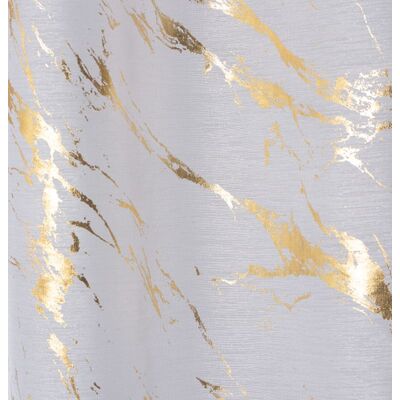Firana z taśmą STORM 140 x 260 cm kol biały/złoty