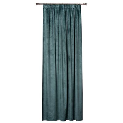 Zasłona z taśmą BLOCKS 135 x 245 cm, kolor zielony