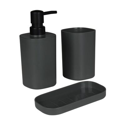 Zestaw łazienkowy MITO 3 elementowy szary