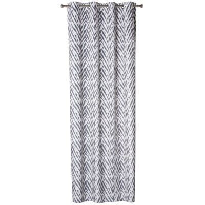 Zasłona z kółkami WILD 140 x 260 cm biało-czarny