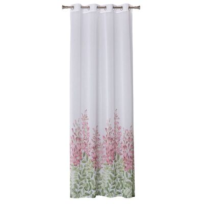 Firana na kółkach JARDIN 140 x 260 cm, kolor różowo/biały