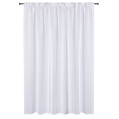 Firanka z taśmą MARY, 290 x 280 cm, kolor biały