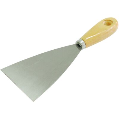 Szpachelka 100 mm drewniana rękojeść