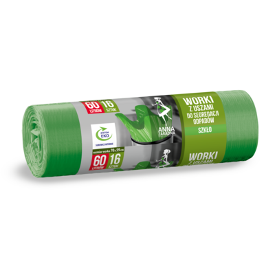 Worki do segregacji 60 l szkło 16 sztuk