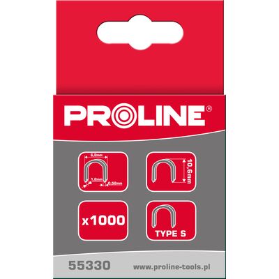 Zszywki półokrągłe 10 x 6,2 x 1,2 x 0,52 mm 1000 sztuk Proline