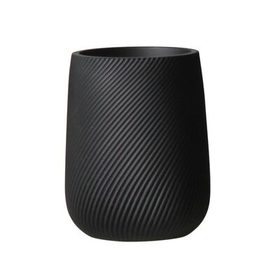 Kubek RIBS 8 x 8 x 10 cm czarny