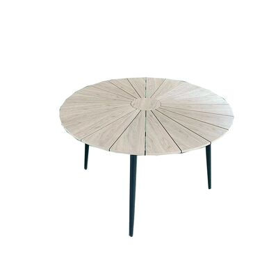 Zestaw ogrodowy Helios stół i 4 fotele czarno-brązowy