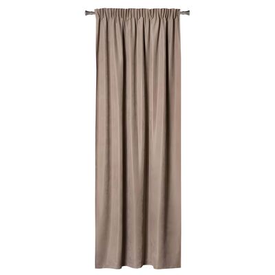 Zasłona z taśmą ZAHRA 140 x 280 cm taupe