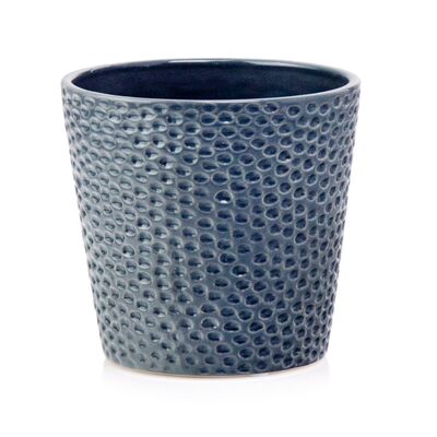 Osłonka ceramiczna turkusowa ciemna 13 cm