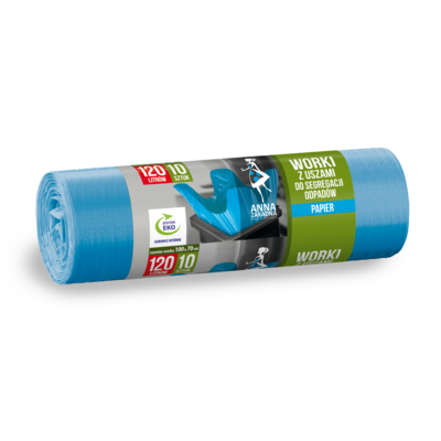 Worki do segregacji papier 120 l 10 sztuk