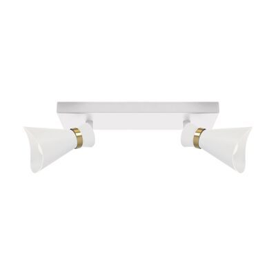 Oprawa ścienno-sufitowa LORETA SPT E14 2L white/golden strühm