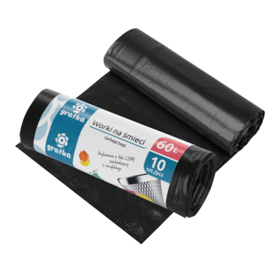Worki na śmieci 60 l LDPE 10 szt. GRATKA