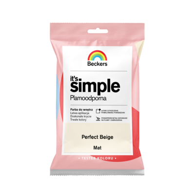 Beckers Farba plamoodporna IT'S SIMPLE Tester Perfect Beige
