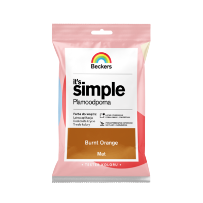 Beckers Farba plamoodporna IT'S SIMPLE Tester Burnt Orange