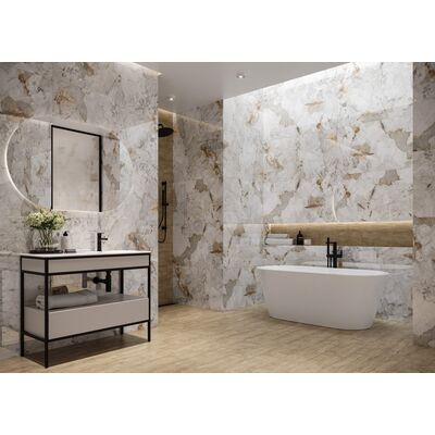 Gres polerowany Regiano Grey Polished rektyfikowany 60 x 120 cm