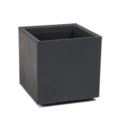 Kwietnik KARO Eco 40 x 40 x 40 cm beton antracytowy