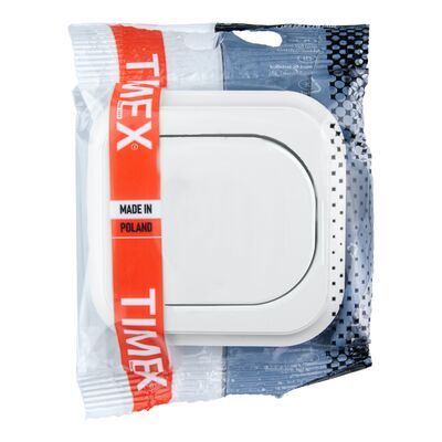 Włącznik pojedynczy podtynkowy, biały, eco