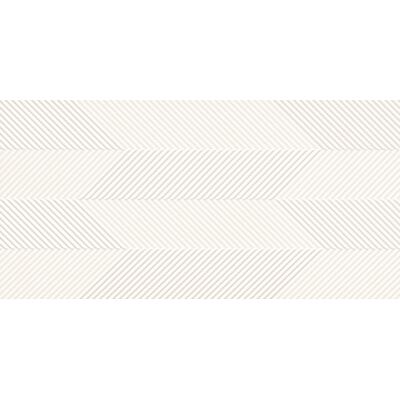 Płytka ścienna SHINY NATURE WT1022 CHEVRON WHITE STRUCTURE MICRO RECT 29,8 x 59,8 cm G1 Cersanit