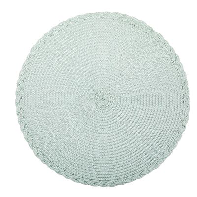Mata okrągła z obszyciem 38 cm miętowy