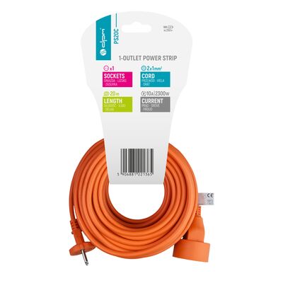 Przedłużacz ogrodowy pomarańczowy 20 m