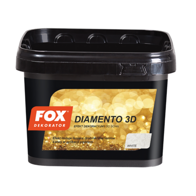 FOX Dekorator Farba  dekoracyjny DIAMENTO 3D white 3 l