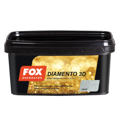 FOX Dekorator Farba  dekoracyjny DIAMENTO 3D uran 1 l