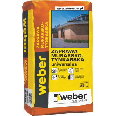 Zaprawa murarsko-tynkarska 25 kg WEBER