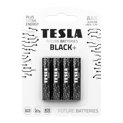 Baterie alkaliczne TESLA BLACK+ AAA LR3 4 szt.