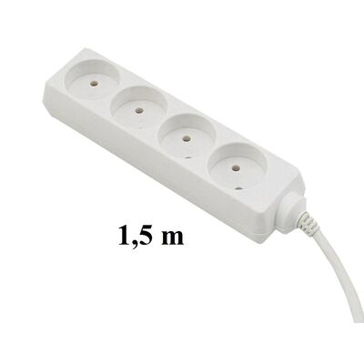 Przedłużacz listwowy 1,5 m 4 gniazdowy bez uziemienia EPS-41,5