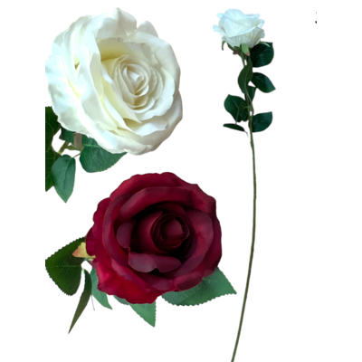 Gałązka róży 63 cm mix