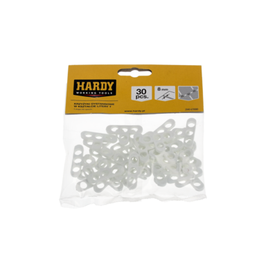 Krzyżyki dystansowe *T* do glazury 8 mm woreczek 30 sztuk Hardy