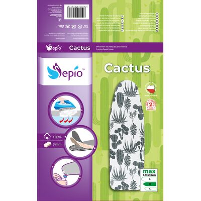 Pokrowiec na deskę do prasowania Cactus M 124 x 40 cm