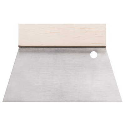 Szpachla trapezowa stalowa 18 cm uchwyt drewniany