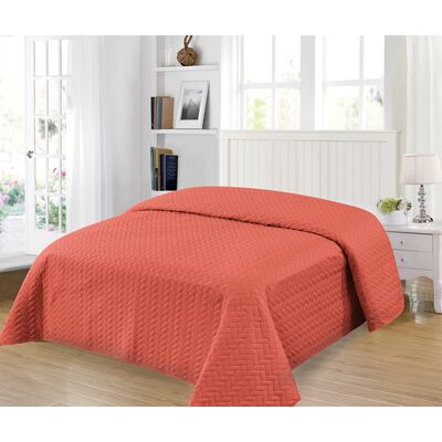 Narzuta Twist 240 x 260 cm pomarańczowy