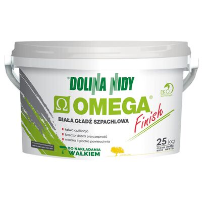 Gładź szpachlowa OMEGA FINISH biała 25 kg DOLINA NIDY