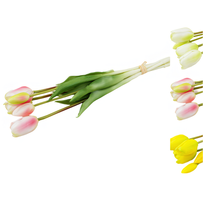 Bukiet tulipan 5 główek 44 cm mix