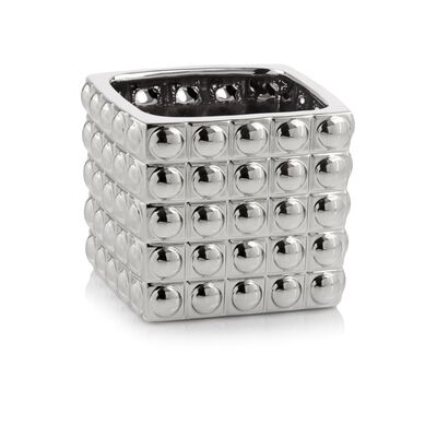 Osłonka ceramiczna kwadrat silver 13 cm