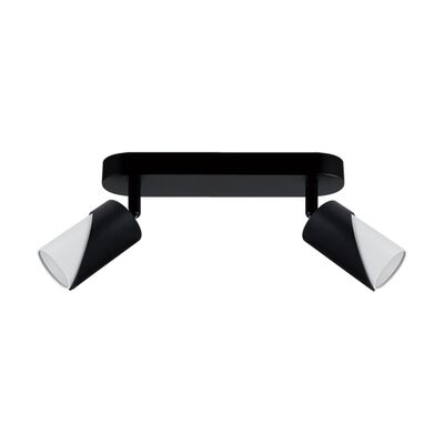 Oprawa ścienno-sufitowa ZEBRA SPT GU10 2L black/ white strühm
