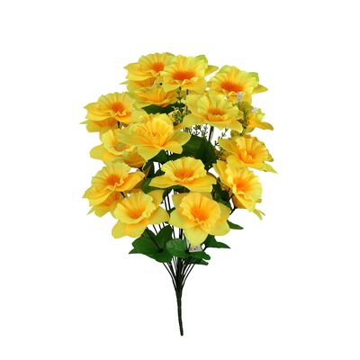 Bukiet 28 żonkili z paprotką 58 cm