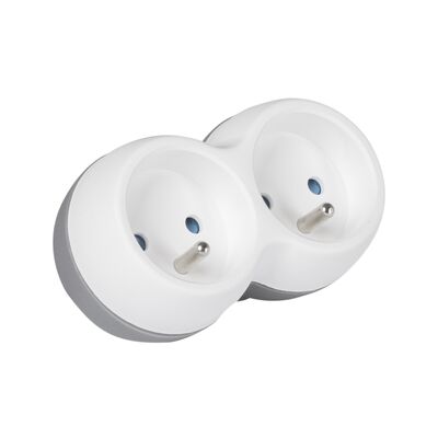 Rozgałęźnik sieciowy 2 GN z uziemieniem LB0166-2 libox