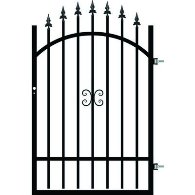 Furtka DAMIAN 90 x 1,30-1,50 cm ocynk prawa RAL9005