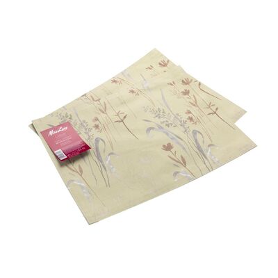 Podkładki pod talerze 2 szt 35 x 45 cm lotus beżowy