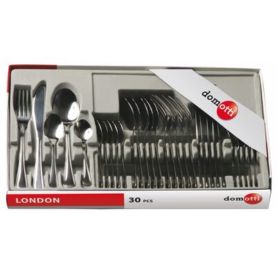 Komplet sztućców 30 elementów srebrny