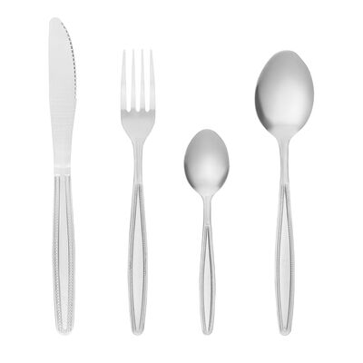 Komplet sztućców SORRENTO 24 elementy srebrny