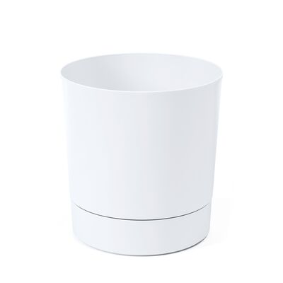 Donica z podstawką 29,4 x 28 cm biały