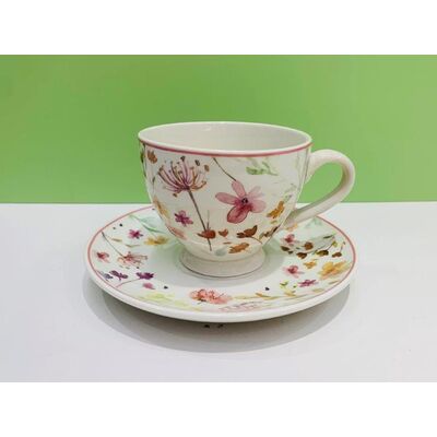 Filiżanka ze spodkiem Lea 220 ml wielokolorowy