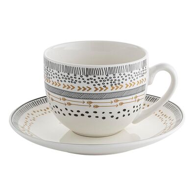 Filiżanka ze spodkiem Bohema 220 ml biały
